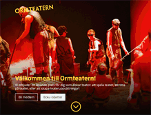 Tablet Screenshot of ormteatern.se